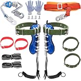 MAHOOMMAKH Tree Climbing Spikes, Tree Climbing Gear | with Adjustable Climbing Belt- Tree Climbing Equipment