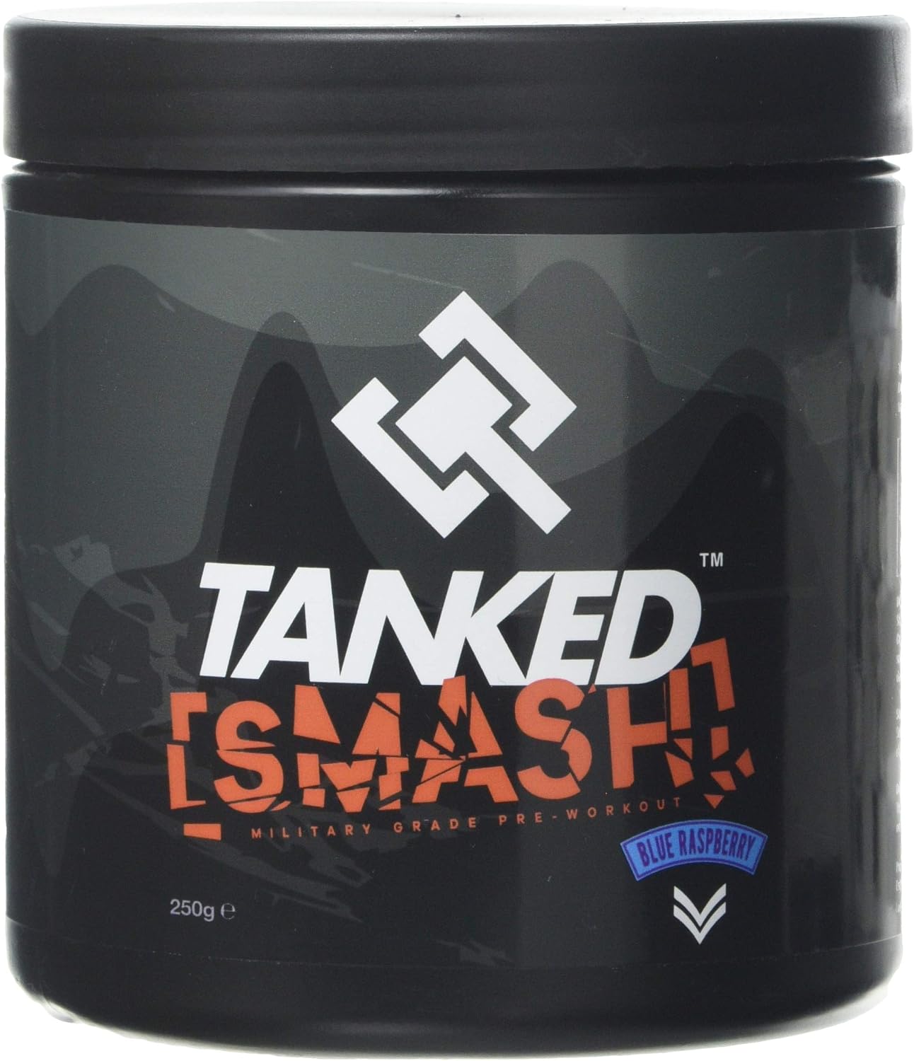 Tanked Smash Pre Workout Powder 250g, Energy Drink with Creatine Monohydrate, Improves Focus & Intensity Levels