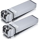 10Gtek 10GBase-SR SFP+ Transceiver 10G 850nm MMF up to 300 Meters Compatible with Cisco SFP-10G-SR Meraki MA-SFP-10GB-SR Ubiq