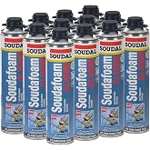 Soudafoam All Season Window and Door Spray Foam, 24oz. One Component, Polyurethane, Expanding Sealant. Case of 12. Insulating Foam Sealant for Windows, Doors, Roofs