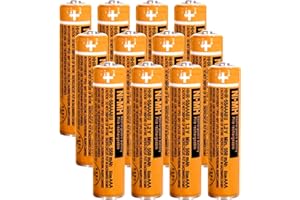 ZZWJBCYLE 12 Pack HHR-55AAABU NI-MH AAA Rechargeable Battery for Panasonic, 1.2v 550mah Rechargeable AAA Batteries for Panasonic Cordless Phone Handset, Remote Controls, Electronics