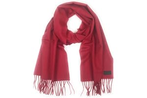Hickey Freeman Solid 100% Italian Cashmere Scarf for Men – Ultra-Soft Men’s Winter Scarves, 72-Inches x 12-Inches