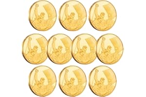 YVHUSK Donald Trump Assassinated Coins 2024 Shooting Collection Medal Trump Fighting for America Collectible Coin (10 Pieces Gold-Gold)