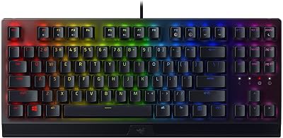 Razer BlackWidow V3 Tenkeyless Yellow Switch Compact Mechanical Keyboard US