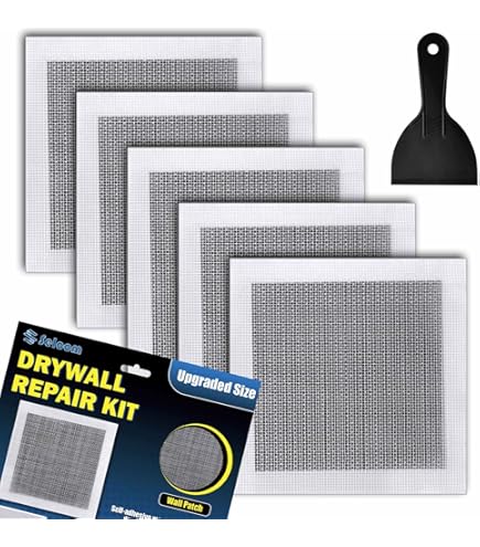 Duck Brand Fiberglass Wall Repair Patch 8x8 Inch - 2 Pack For Drywall Hole Repair