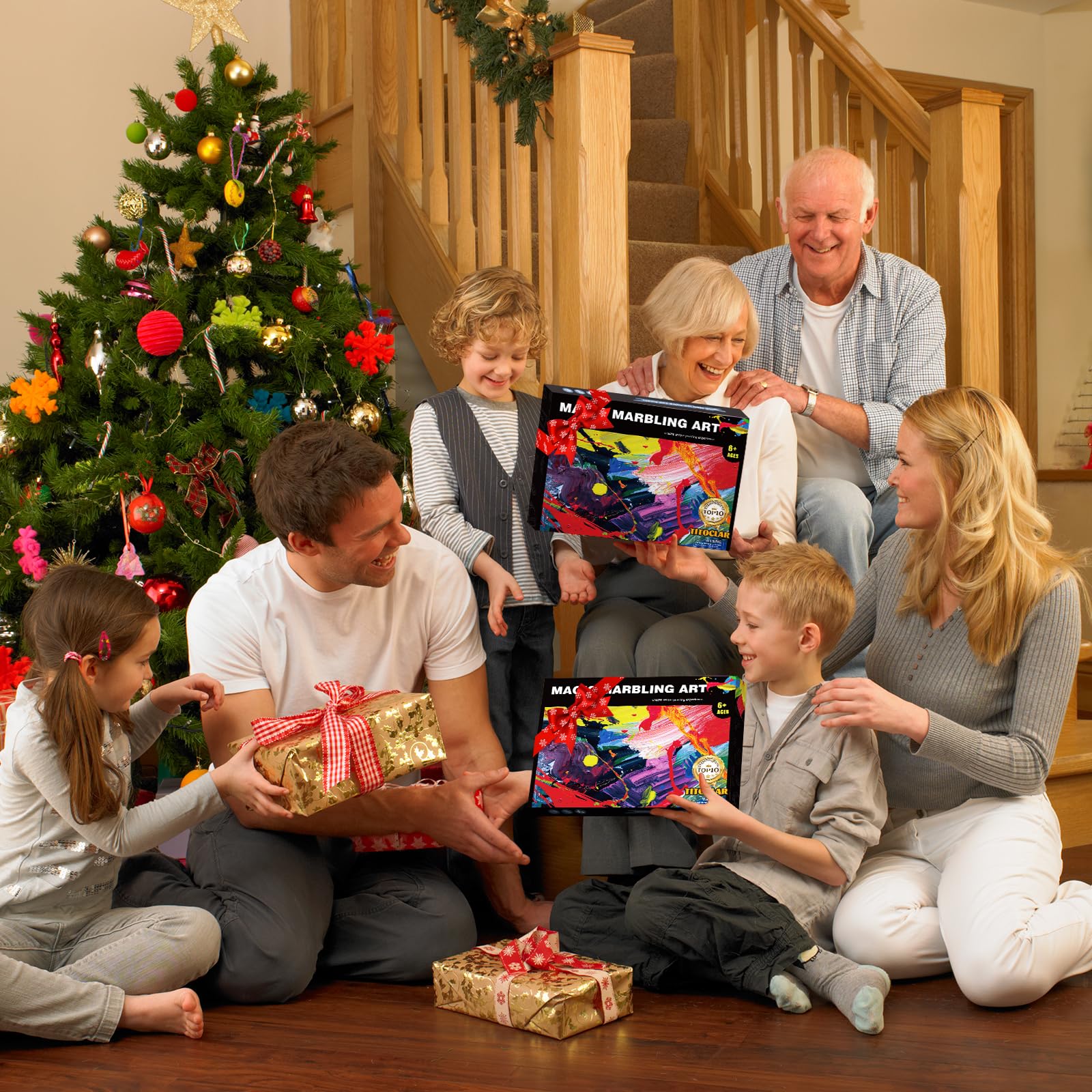 Water Marbling Paint Kit, Arts and Crafts For Kids,Birthday Gifts for Girls Boys 3+Years Old, Toys For Ages 8-13 5-7 3-6, Art Supplies for Kids