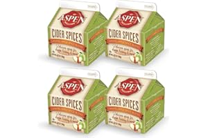 ASPEN MULLING SPICES Aspen Mulling Cider Spices Caramel Apple Blend. Holiday Mulling Spice Mix for Spiced Cider, Mulled Red Wine & Festive Winter Beverages. 5.65 oz. (Pack of 4)