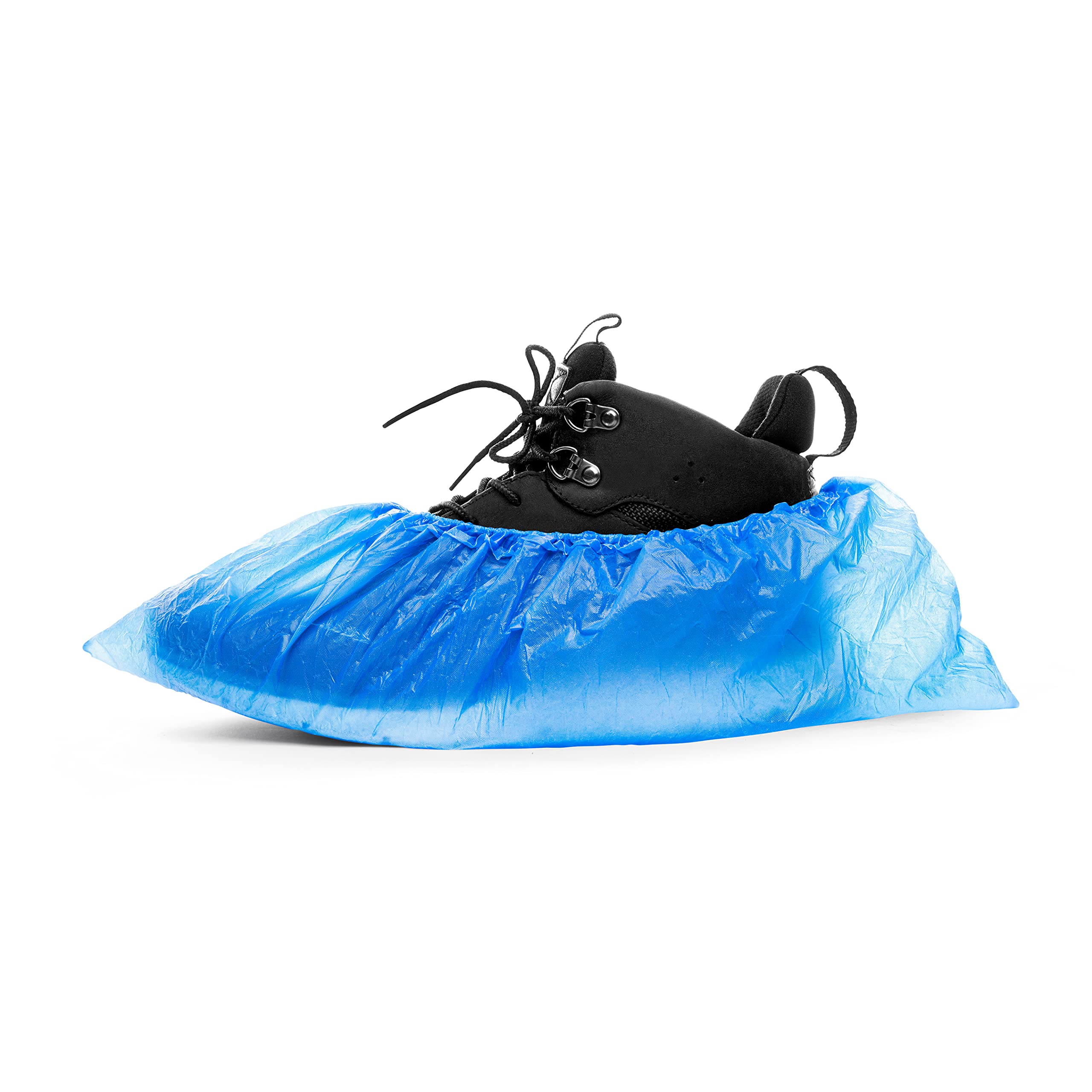 ASPRO 3 Packs (300 pieces) Disposable Shoe Covers - Plastic Waterproof Overshoes - Foot Covering - Waterproof and Dust Proof Indoor Shoe Protectors (300 pieces)