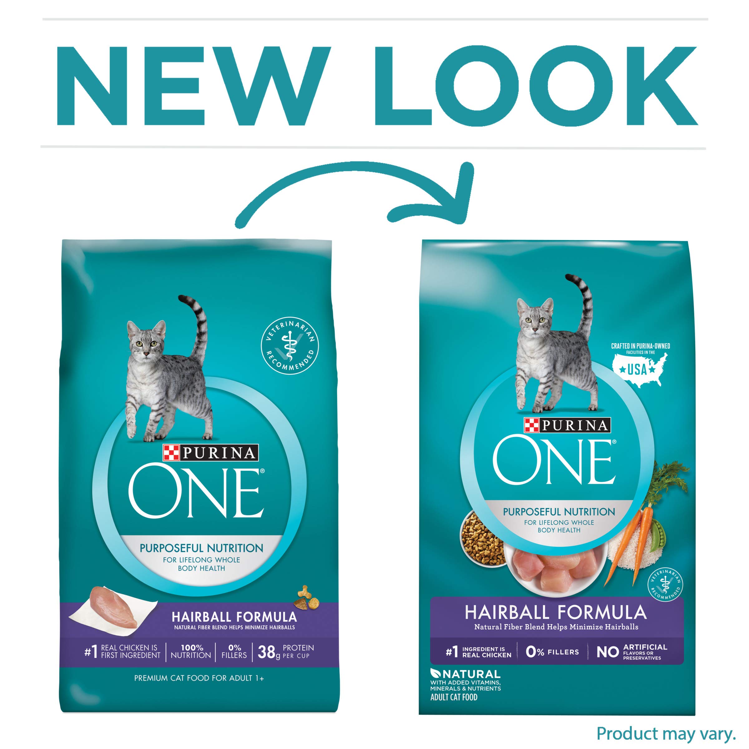 Purina ONE Hairball, Natural Dry Cat Food; Hairball Formula 16 lb. Bag eBay