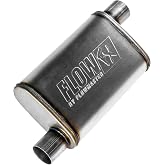 Flowmaster Flow FX Chambered Muffler &ndash; 2.50" Offset In / 2.50" Offset Out | Flow FX, Moderate Sound, Stainless Steel, Affordable Performance for Modern trucks, Muscle Cars &amp; Daily Drivers (71236)