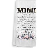 NOQL Mimi Kitchen Towels and Dishcloths, Mimi Gifts, Mimi Gifts for Grandma, Gifts for Mimi, Best Mimi Gifts Drying Cloth Hand Towels Tea Towels for Bathroom Kitchen, 16×24 Inches