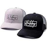68LDROOTER Hubby & Wifey EST 2025 Trucker Hat Set – Matching Hats for Couples, Bridal Shower Gifts, Wedding Keepsakes, Newlywed for Him & Her