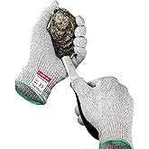 Rockland Guard Professional Oyster Shucking Kit - 3.5&rdquo; Heavy Duty Stainless Steel Oyster Shucking Knife and Level 5 Cut Resistant Gloves, Clam Opener Shucker and Seafood Tool Gift Set, Large