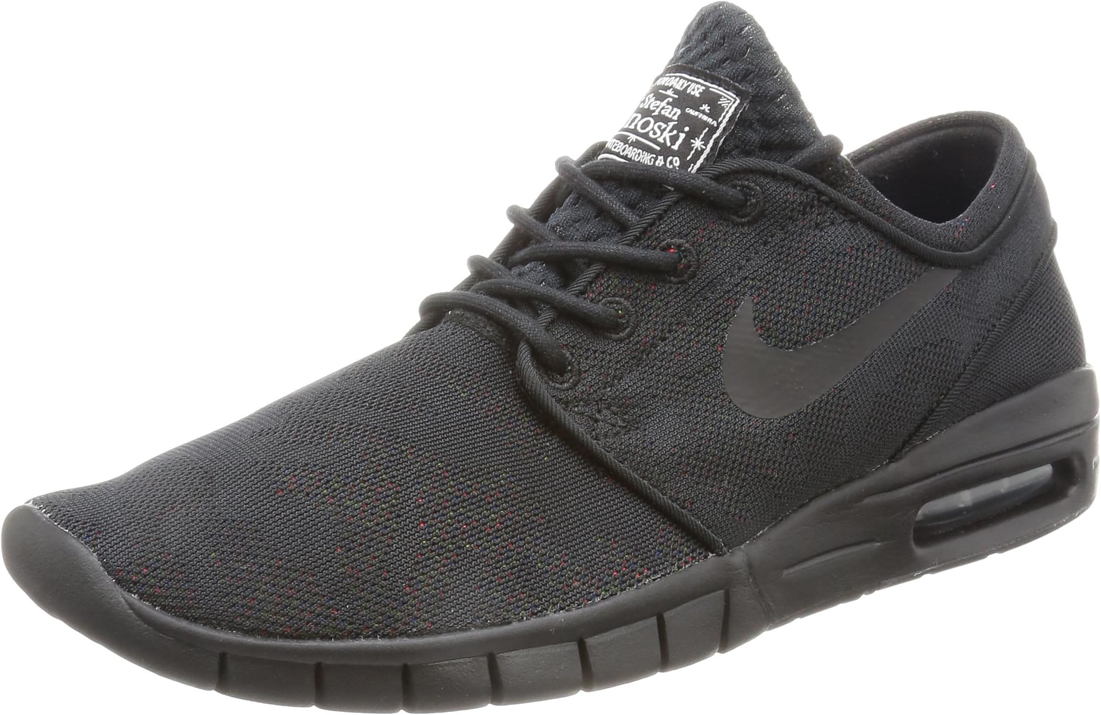 Nike SB Stefan Janoski Max Premium Black/Photo Blue/White/Black Skate Shoes-Men 10.0, Women 11.5