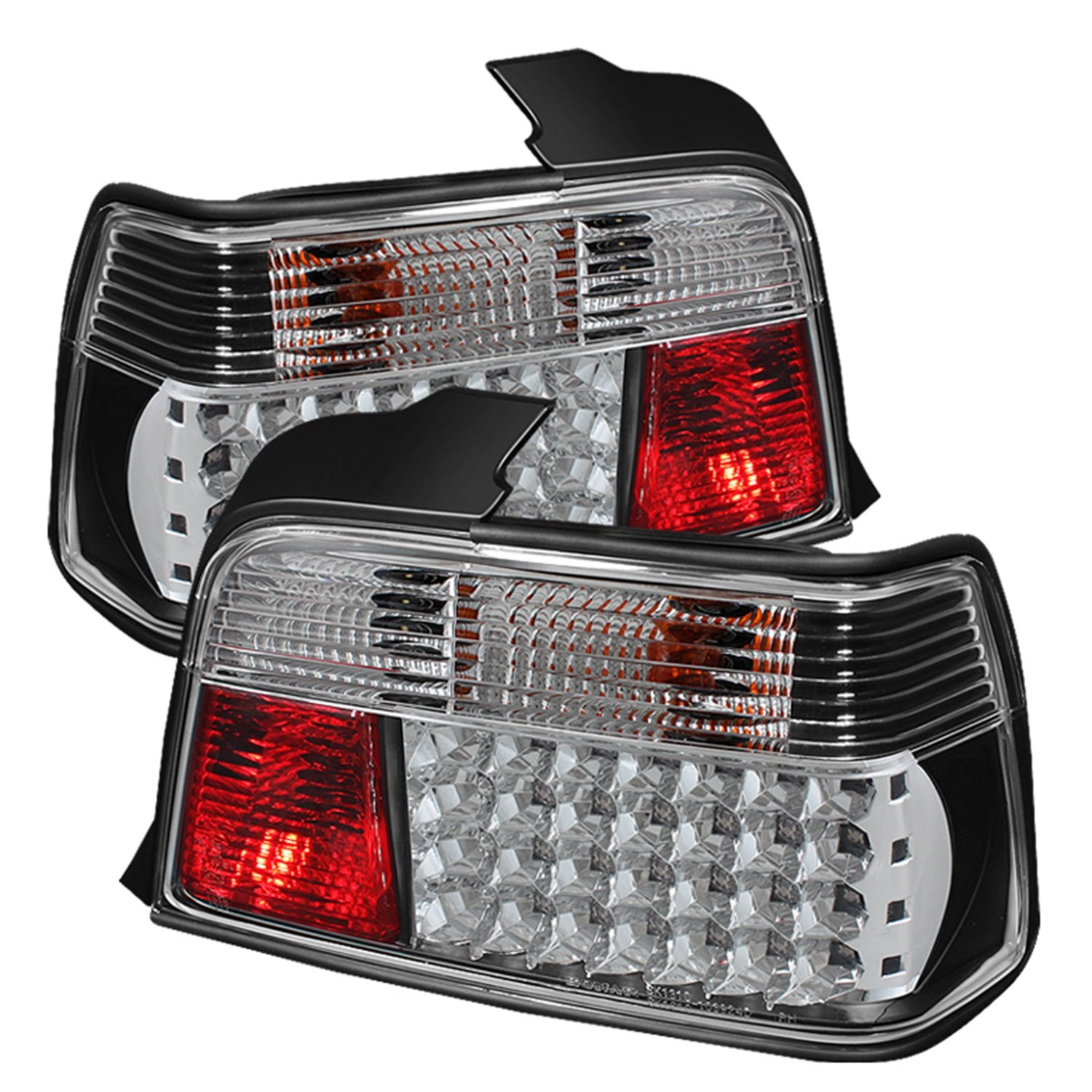 Spyder BMW E36 3Series 9298 4DR LED Tail Lights Black