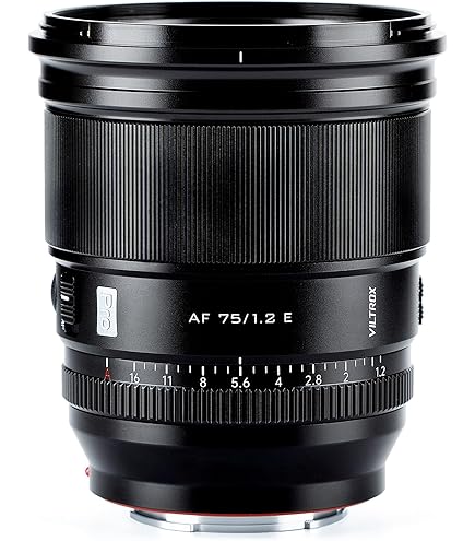 VILTROX AF 75/1.2 E レンズ Viltrox AF 75mm F1.2 Pro APS-C Lens for Sony E-Mount