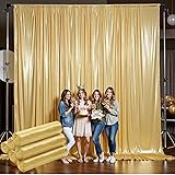 Outpain 30x12ft Gold Sequin Backdrop Curtains