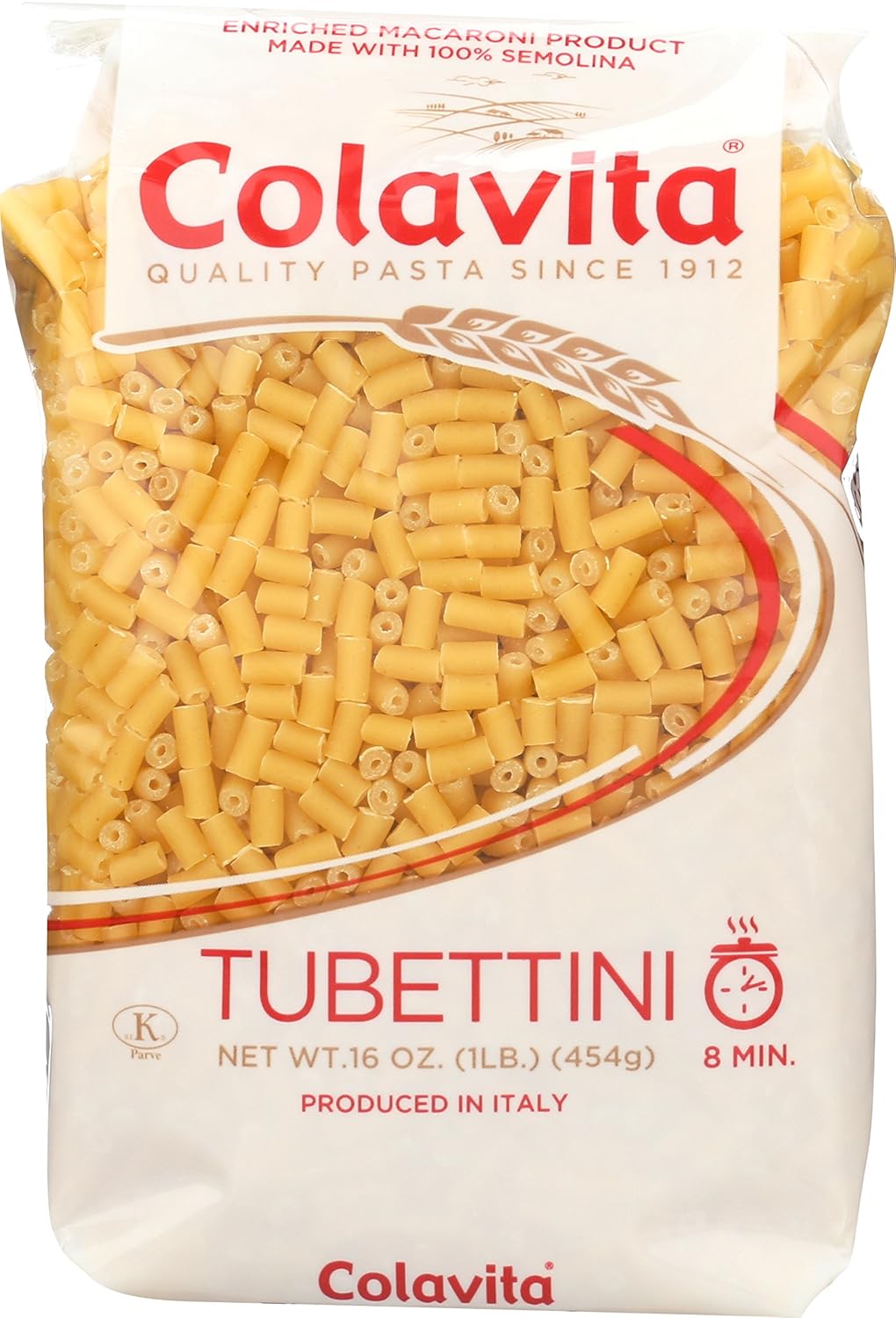 Colavita Pasta, Tubettini, 16 Ounce (Pack of 20) Italian