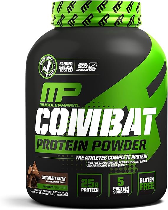 Proteína en polvo MusclePharm Combat, proteína esencial de