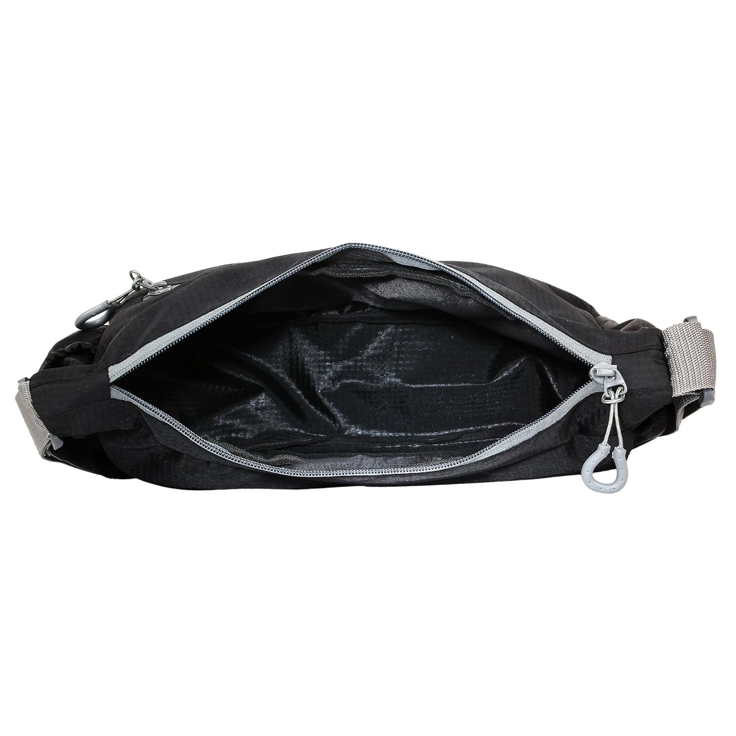 trends light weight unisex sling bag - black (black)