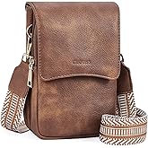 CHOLISS Cell Phone Crossbody Purse Small Cross Body Bag for Woman Leather Travel Wallet Shoulder Handbags with Card Slots