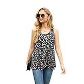 IWOLLENCE Womens Lightweight Tunic Tank Tops E