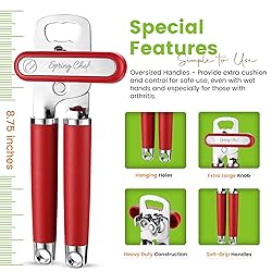 Spring Chef Stainless Steel Can Opener - Manual