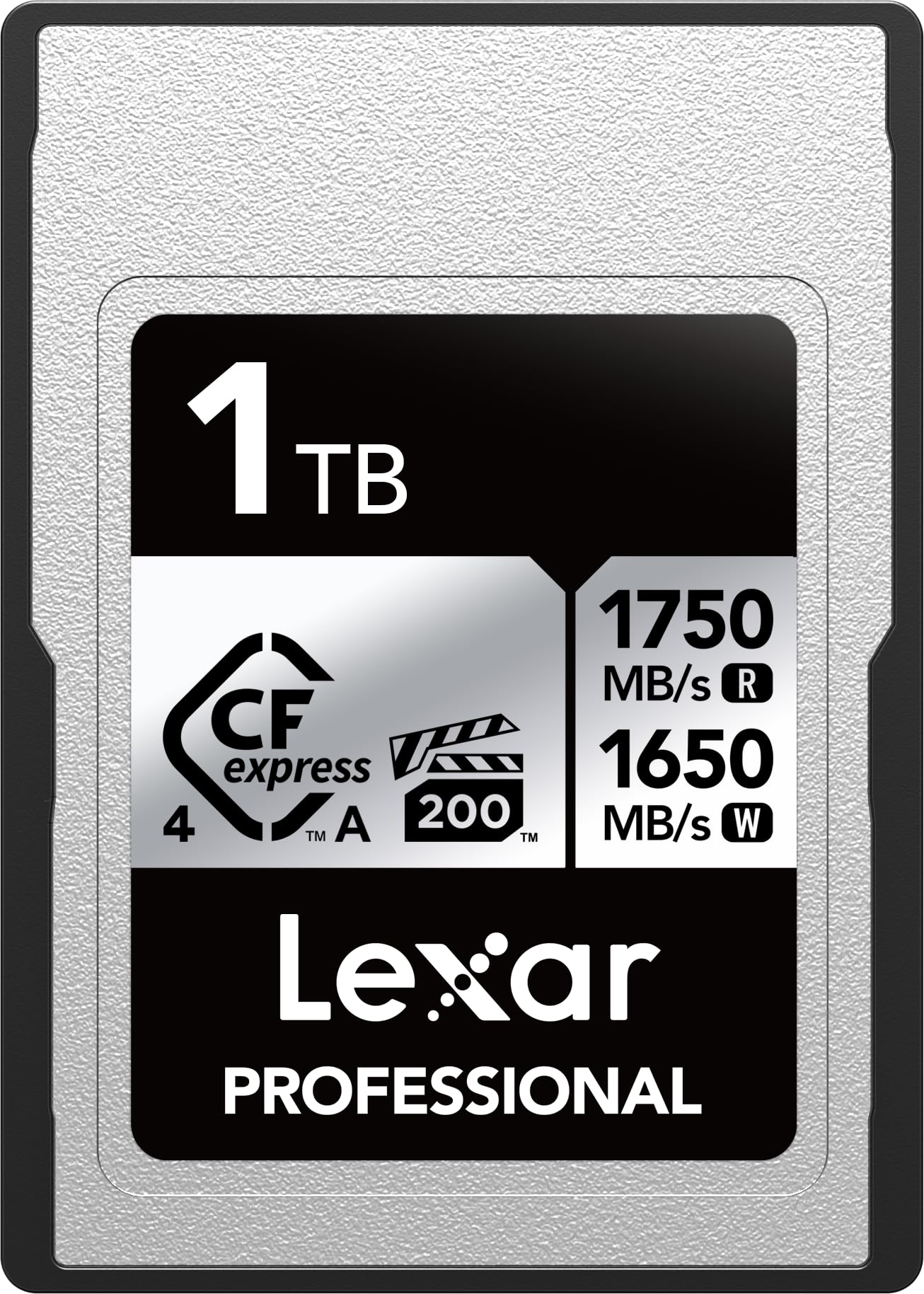 Lexar 1TB Professional CFexpress Type A Silver 4.0 Memory Card, for Photographers, Videographers, Up to max 1750/1650 MB/s, 8K Video (LCAEXS4001T-RNENU) Image