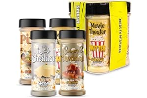 SMASH SEASONINGS Smash "Popcorn" Seasoning 4 Pack (White Cheddar, Caramel Cheddar, Movie Theater Butter, Pizza)…
