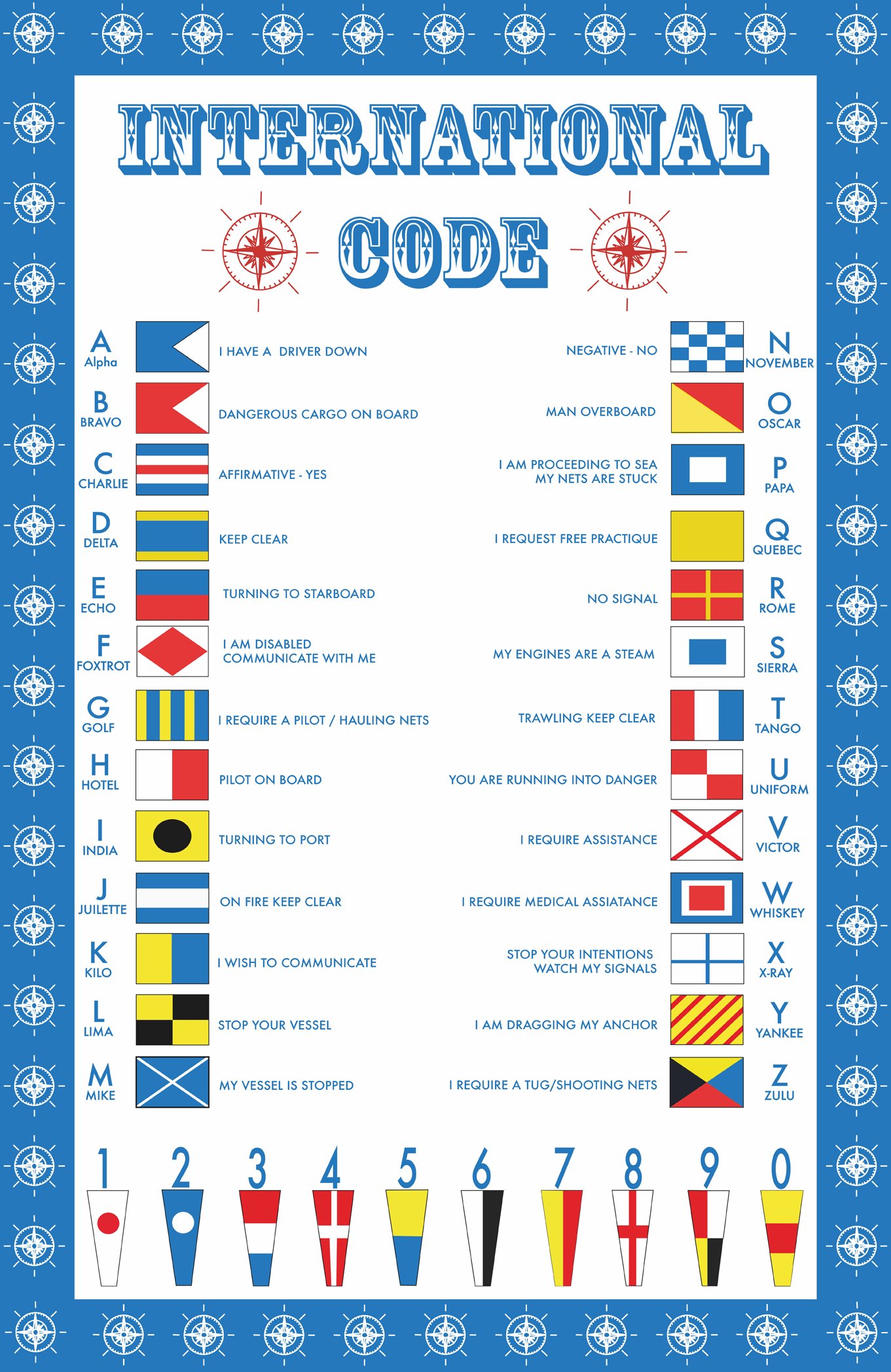Ulster Weavers International Code 2 Cotton Tea Towel