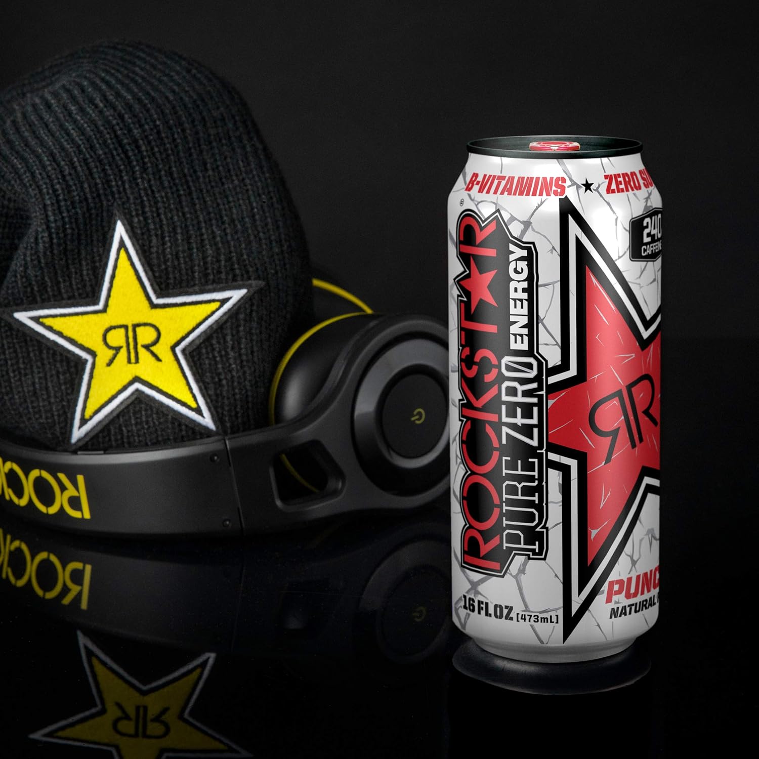 Rockstar Energy Drink Pure Zero Energy Drink, Punched, 16 Fluid Ounce (Pack of 24) (6930010) : Grocery & Gourmet Food