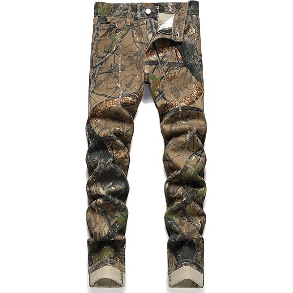 TMMMT Men's Fashion Camouflage Slim Jeans Pants(28,8821