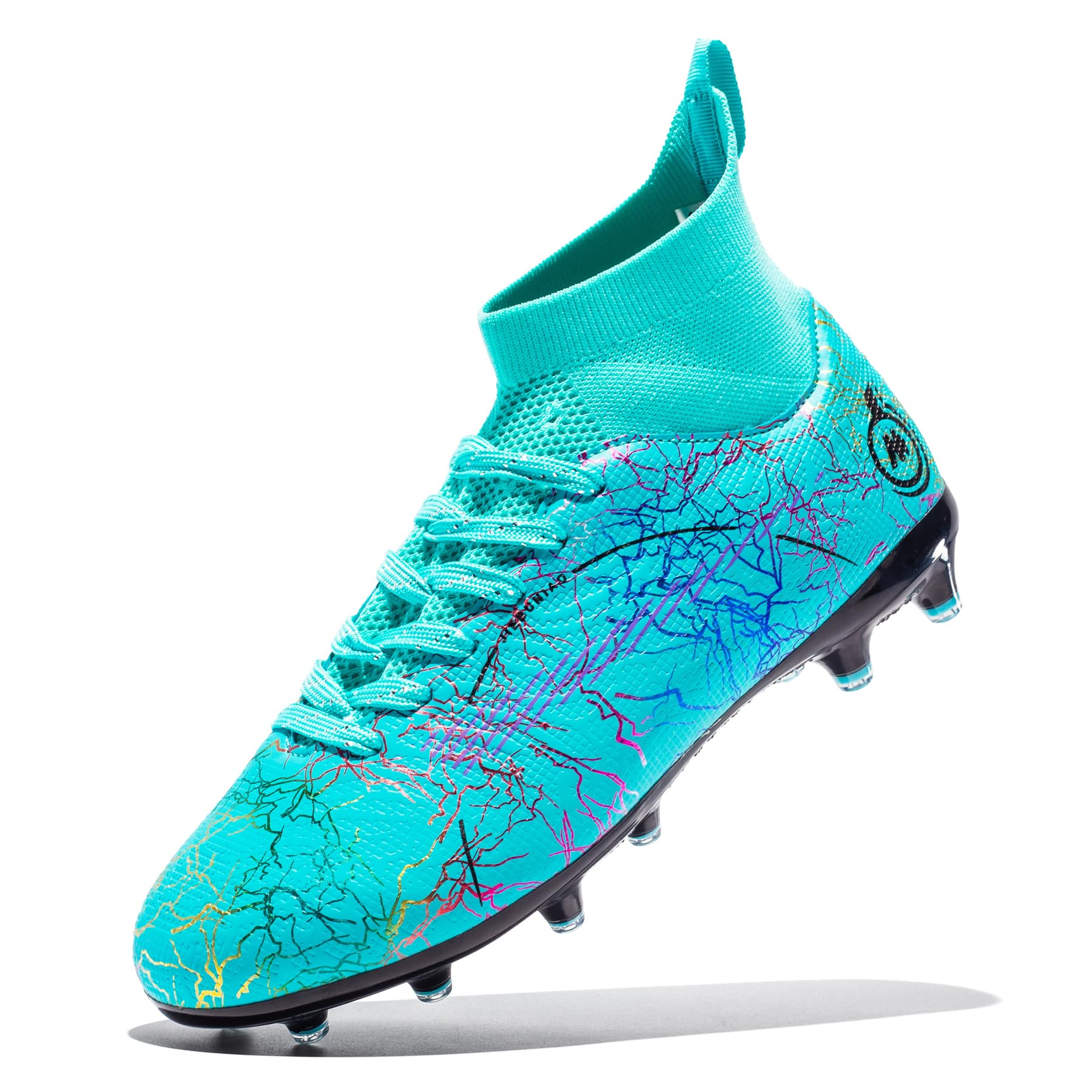 Photo 1 of **MINOR DAMAGE**
Enudet Boy Soccer Cleats Big Kids Soccer Shoes Professional Soccer Cleats Shoes,Unisex Soccer Sneakers for Little Kids Athletic 5.5 Big Kid