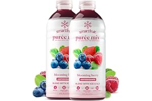 Smartfruit Blooming Berry + Antioxidants, 100% Real Fruit Purée, Non-GMO, No Additives, Vegan - 48 Fl. Oz - 2 Pack