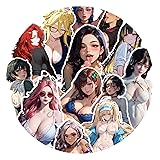 Anime Girl Character Stickers - 60Pcs Cute