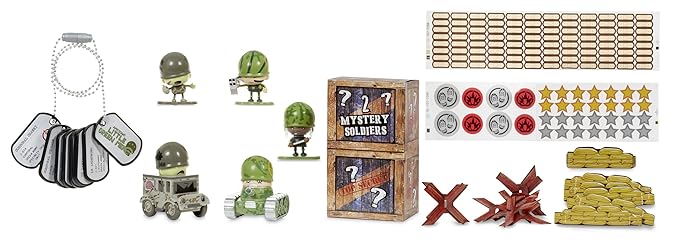 Awesome Little Green Men 8 Pc Battle Pack Series 2- Style 2 Action Figure