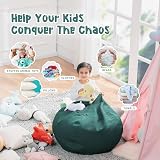 Nobildonna Bean Bag Chair Cover Kids and Adults Plush Toy Organizer Corduroy view 6