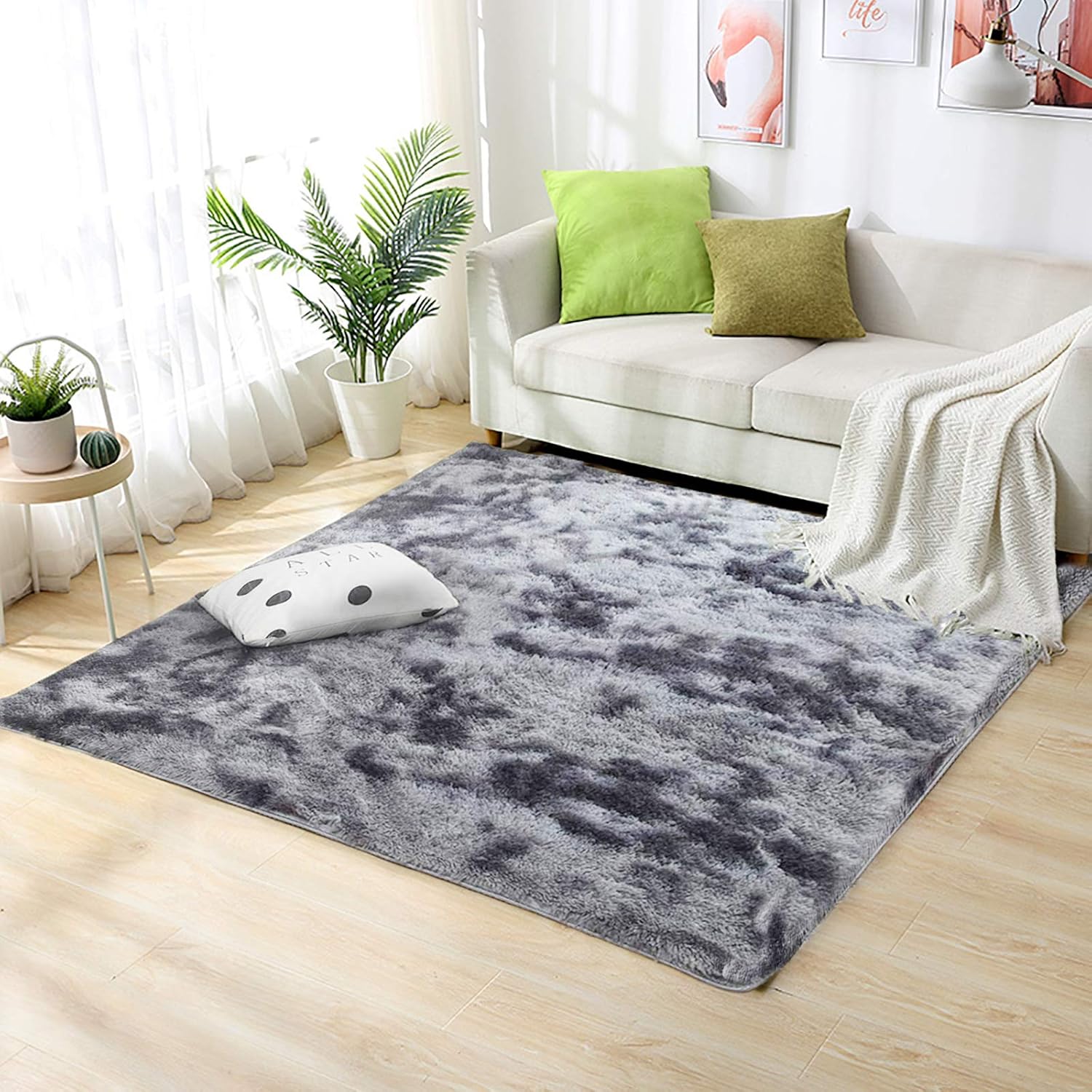 GOUDU Living room rug, runner rug, washable, this winter, it is no