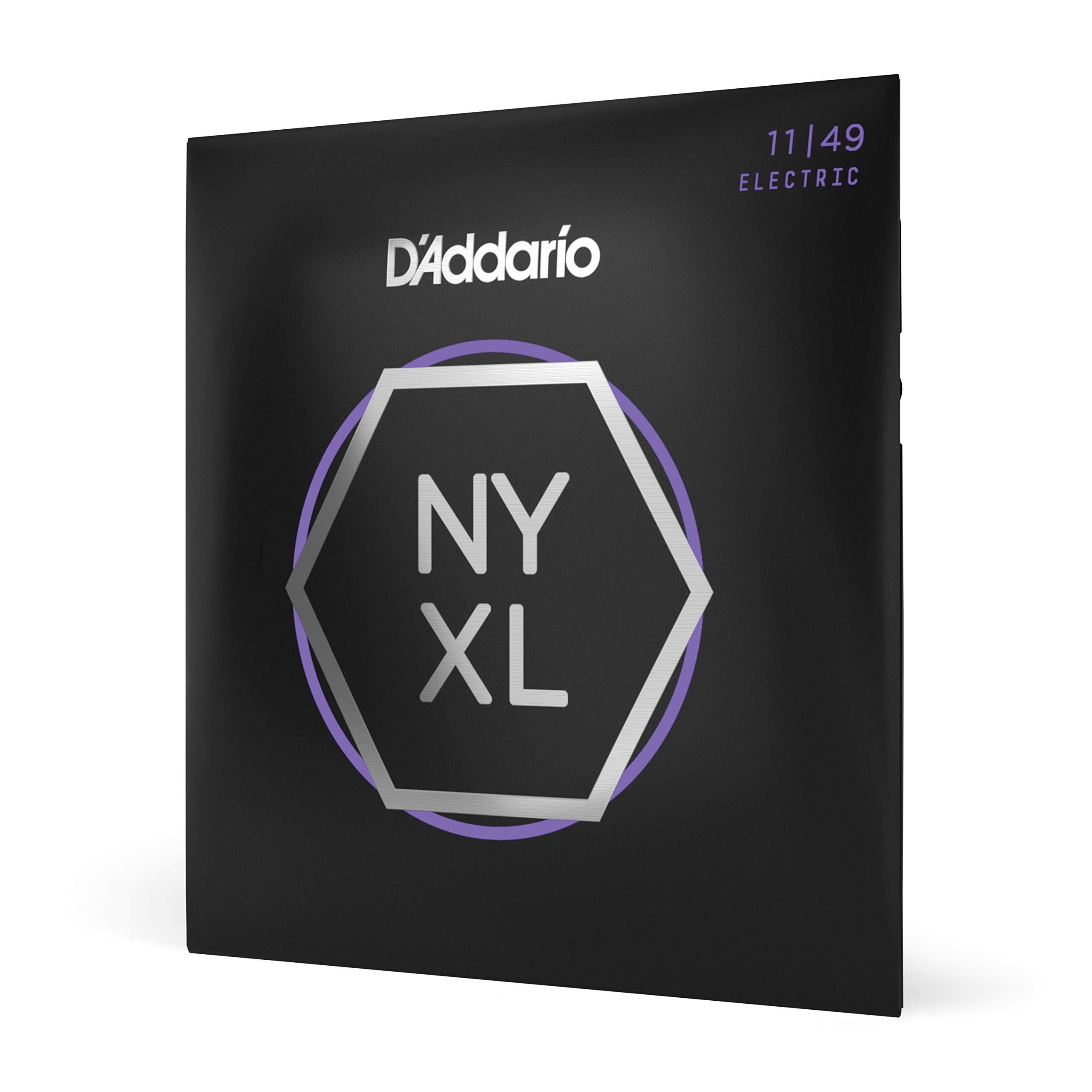 D'Addario Electric Guitar Strings, NYXL Nickel Plated, NYXL1149, Medium Gauge 11-49, 6-String Set, Pack of 1