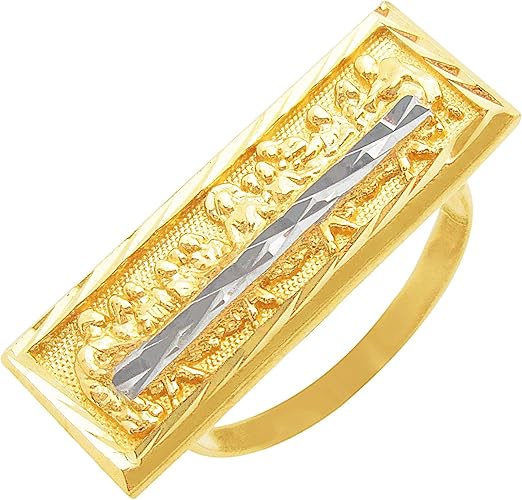 Amazon メンズ 10k イエローゴールド 最後の晩餐リング サイズ7 ピンキーリング リング 通販