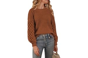 MIXSHE Womens Sweaters Fall Fashion 2024 Sweatshirt for Women Tops Crewneck Long Sleeve Shirts Casual Tunic Trendy