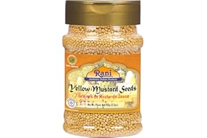 Rani Yellow Mustard Seeds Whole Spice 3.5oz (100g) Jar ~ Ideal for Pickling, Dressing and Making Ground Mustard for Cooking, 
