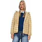 Orolay Women's Packable Down Jacket Hooded Ultra Light Weight Short Puffer Coat with Pockets