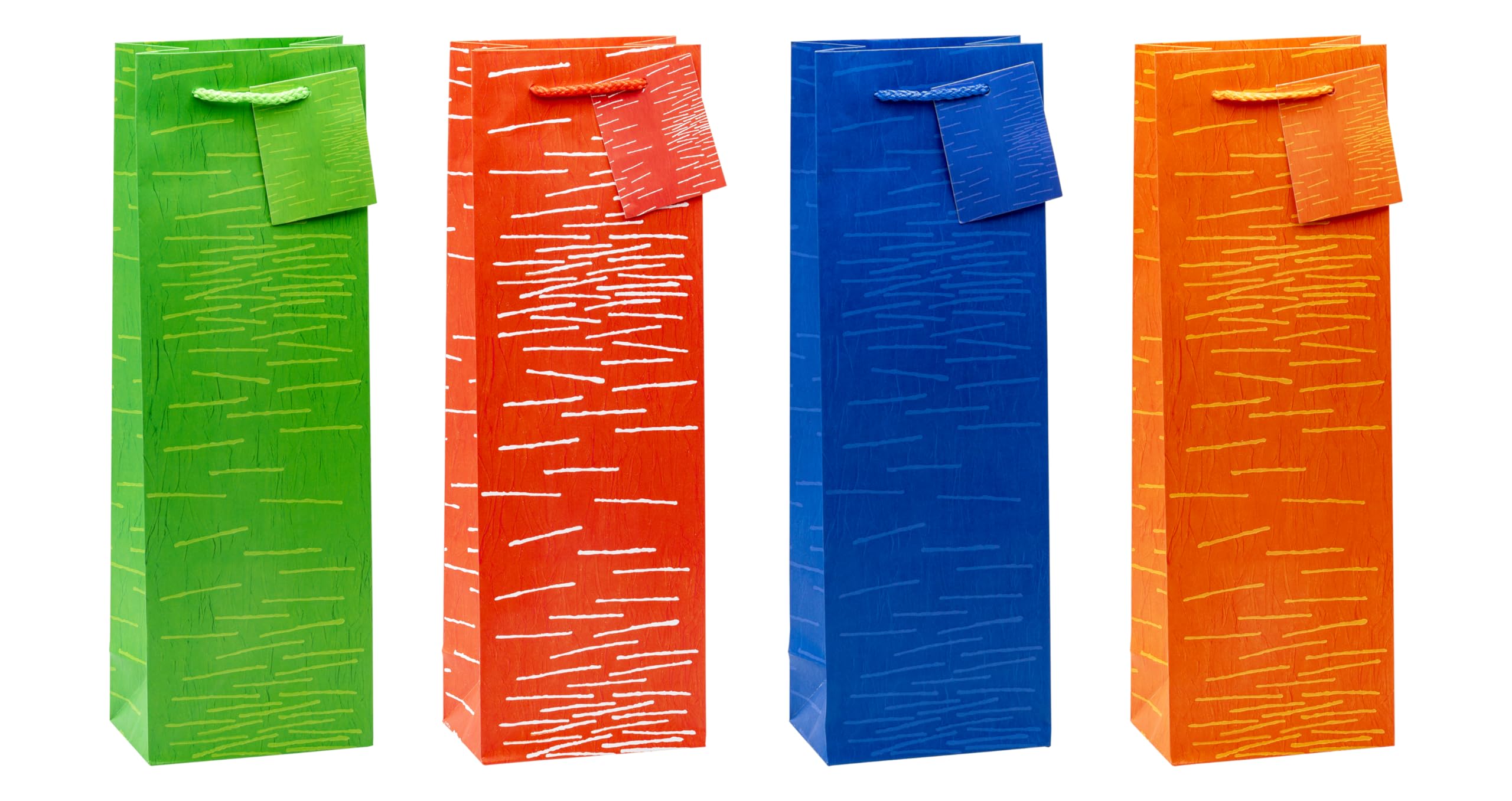 TSI 85281 gift bags "Laura", Pack of 12, size: bottle large (14 x 4,5 x 3 inch)