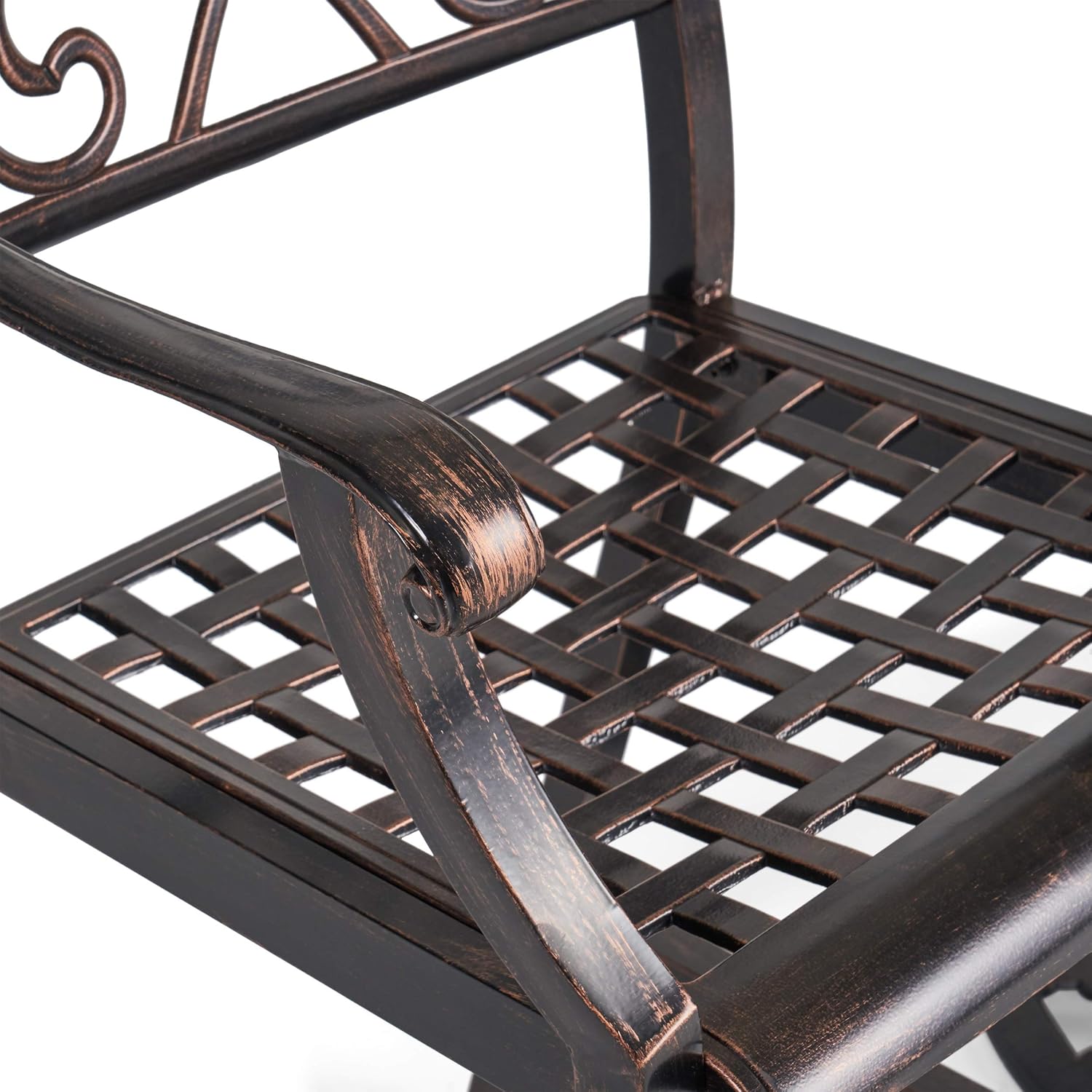 Christopher Knight Home 308839 Irene Outdoor 28" Aluminum Barstool (Set of 2), Copper Finish: Garden & Outdoor