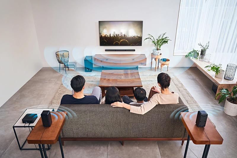 HT-S40R - Barra de Sonido 5.1 (Sistema de Cine en Casa, Altavoces Traseros Inalámbricos, 600 W, Dolby Digital, Bluetooth, Sonido Envolvente), Negro