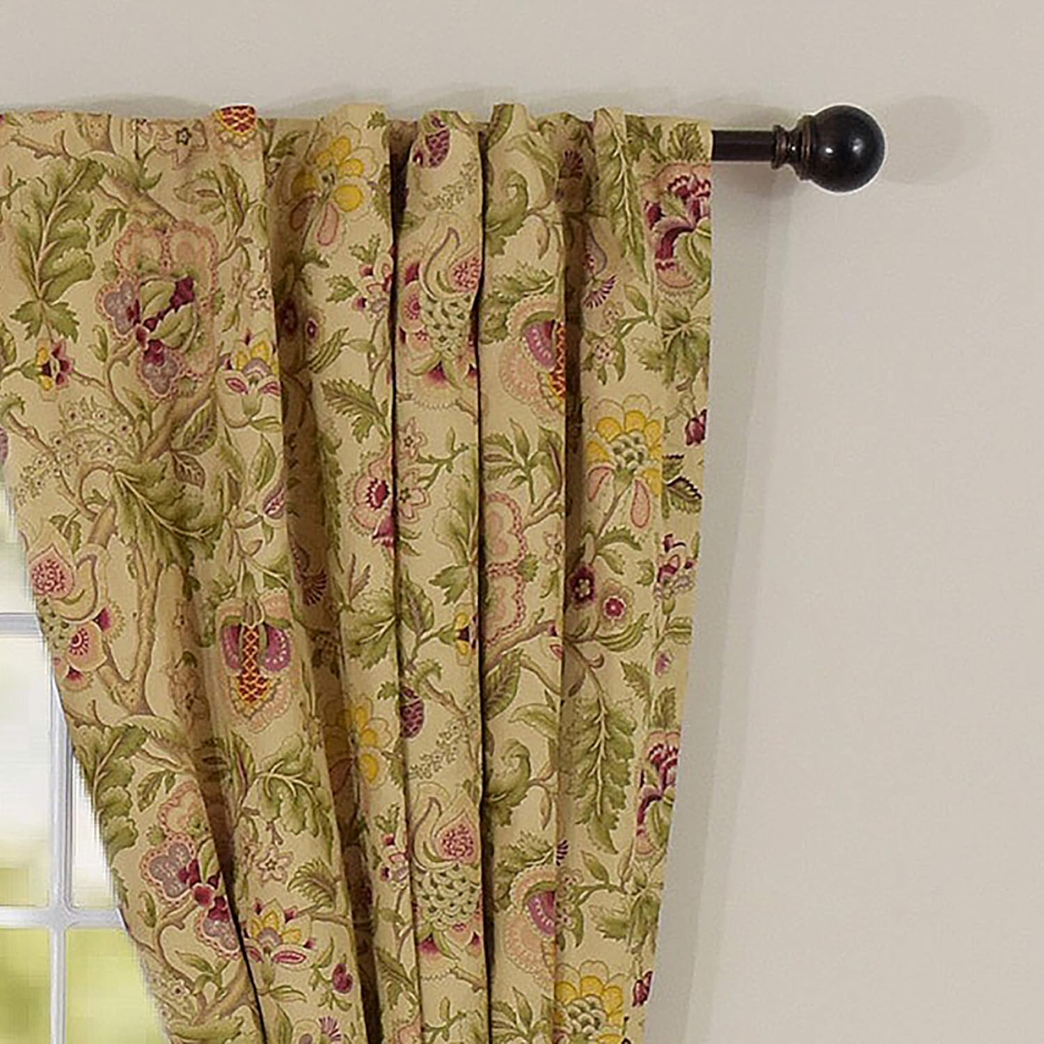 Amazon Com Waverly Curtains For Bedroom Imperial Dress 100 X 84 Decorative Single Panel Rod Pocket Window Treatment Privacy Curtains For Living Room Antique Home Kitchen