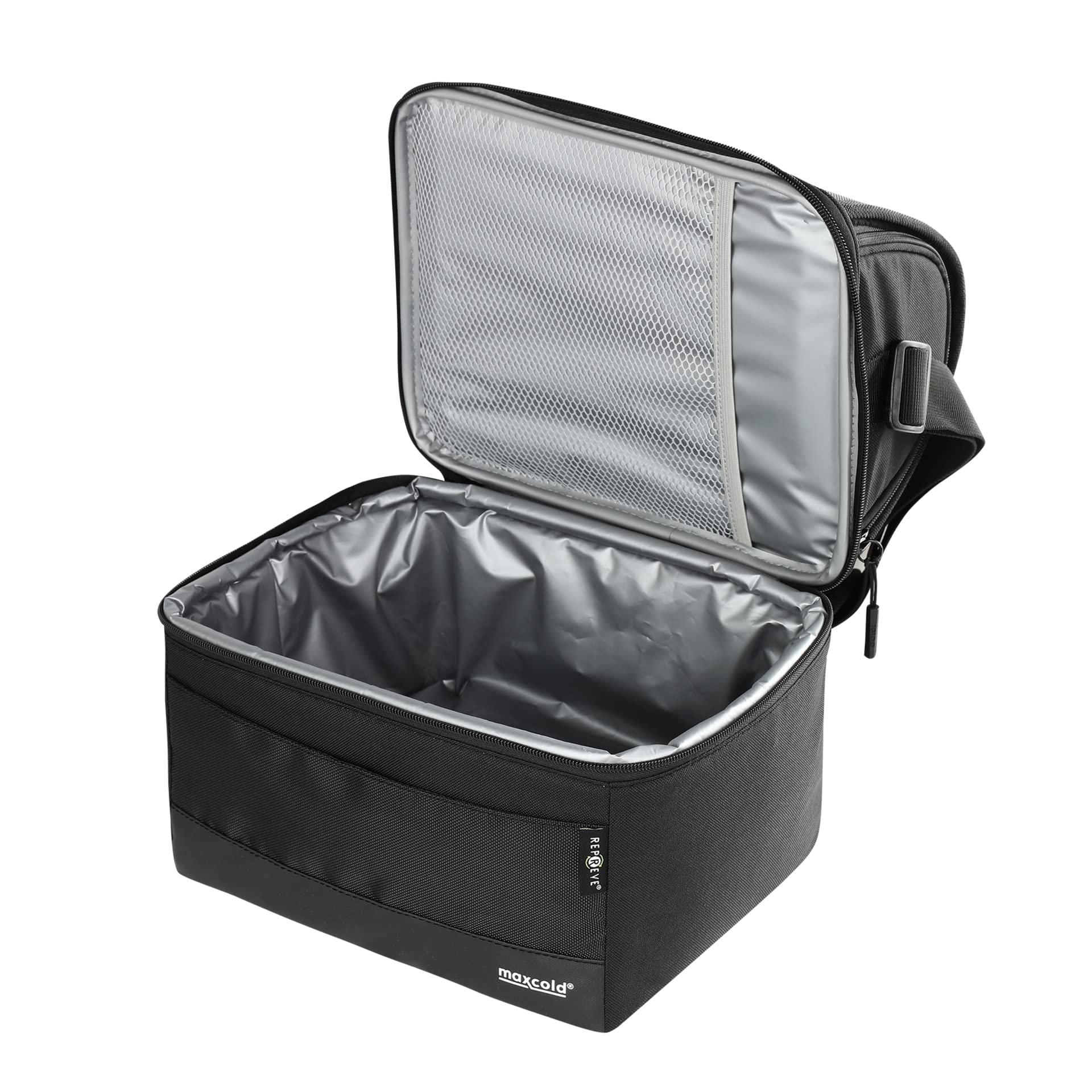 Igloo Soft Cooler Gripper Evergreen Eco Lunch Bag, 16-Can Dual Compartment Lunch Cooler, Insulated Lunch Box, Soft Sided Cooler Bag