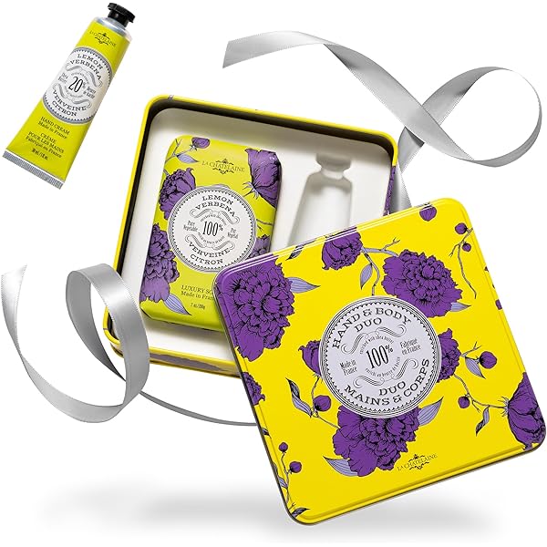 Amazon.com : La Chatelaine Hand Cream Trio Tin Gift Set, Natural