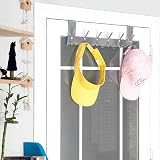 WEBI Over The Door Hook Six Hook Hanger Silver, 2 Packs view 7